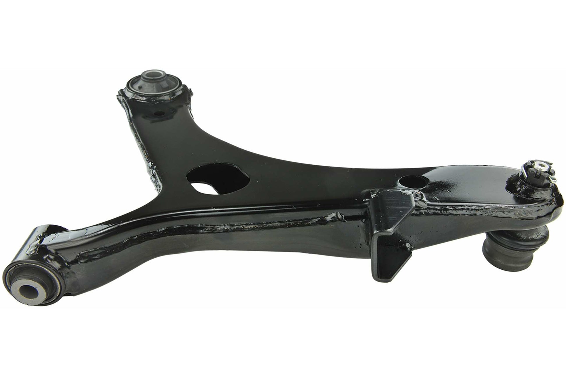 Side View of Front Right Suspension Control Arm and Ball Joint Assembly MEVOTECH CMS801192