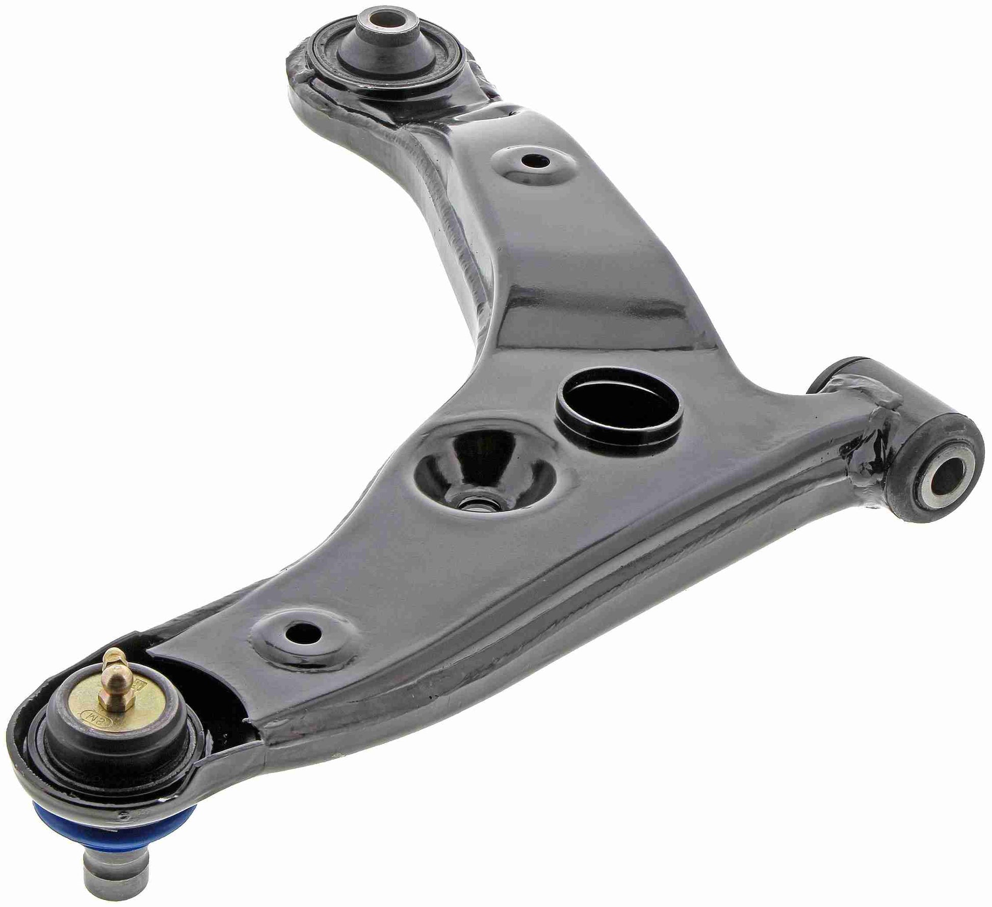 Back View of Front Left Suspension Control Arm and Ball Joint Assembly MEVOTECH CMS80121