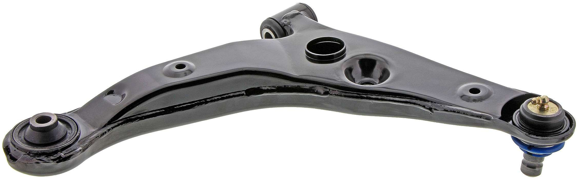 Bottom View of Front Left Suspension Control Arm and Ball Joint Assembly MEVOTECH CMS80121