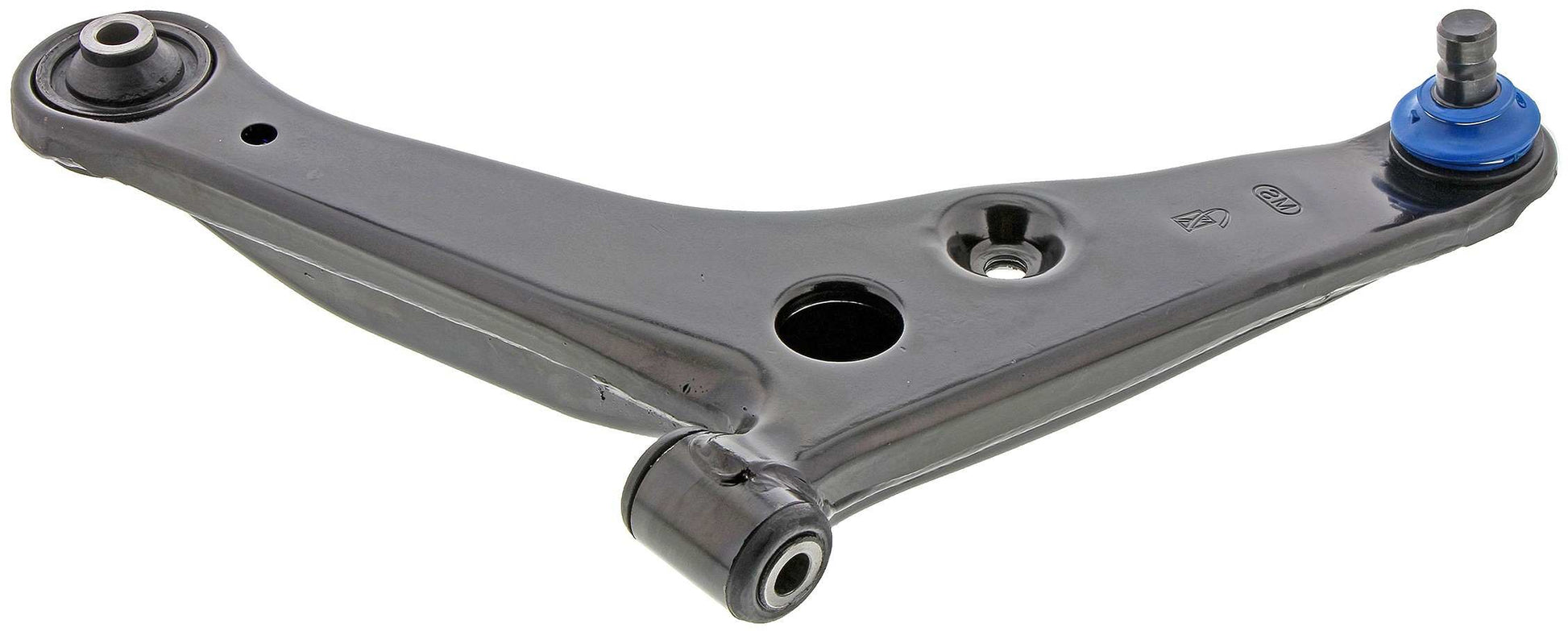 Side View of Front Left Suspension Control Arm and Ball Joint Assembly MEVOTECH CMS80121