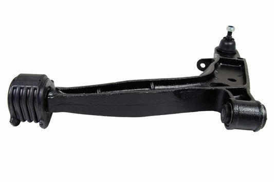 Angle View of Front Left Suspension Control Arm and Ball Joint Assembly MEVOTECH CMS80140