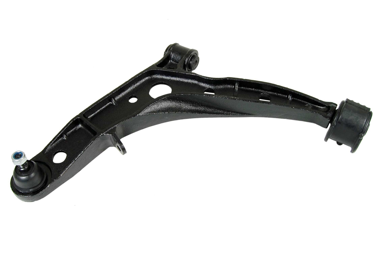 Front View of Front Left Suspension Control Arm and Ball Joint Assembly MEVOTECH CMS80140