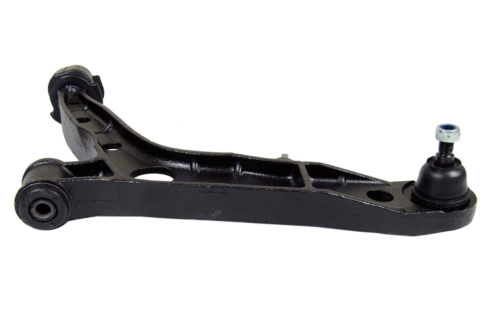 Side View of Front Left Suspension Control Arm and Ball Joint Assembly MEVOTECH CMS80140