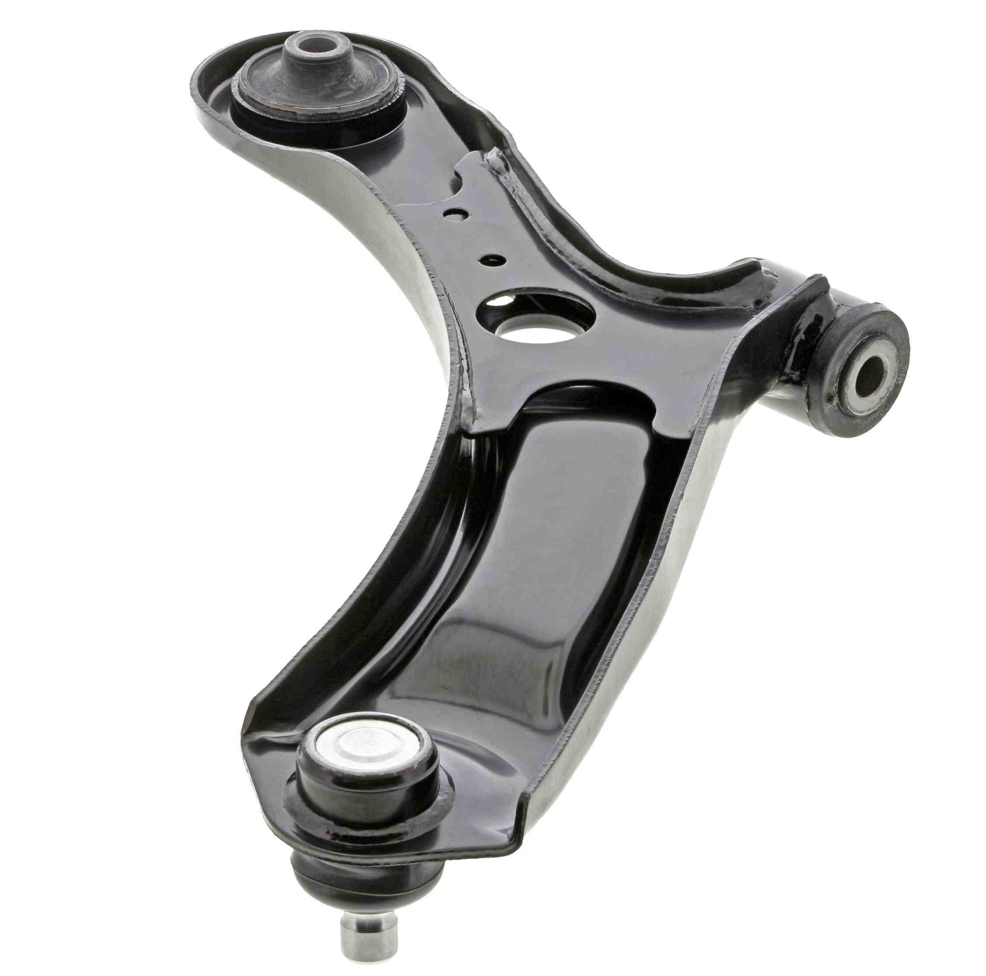 Back View of Front Left Suspension Control Arm and Ball Joint Assembly MEVOTECH CMS80153