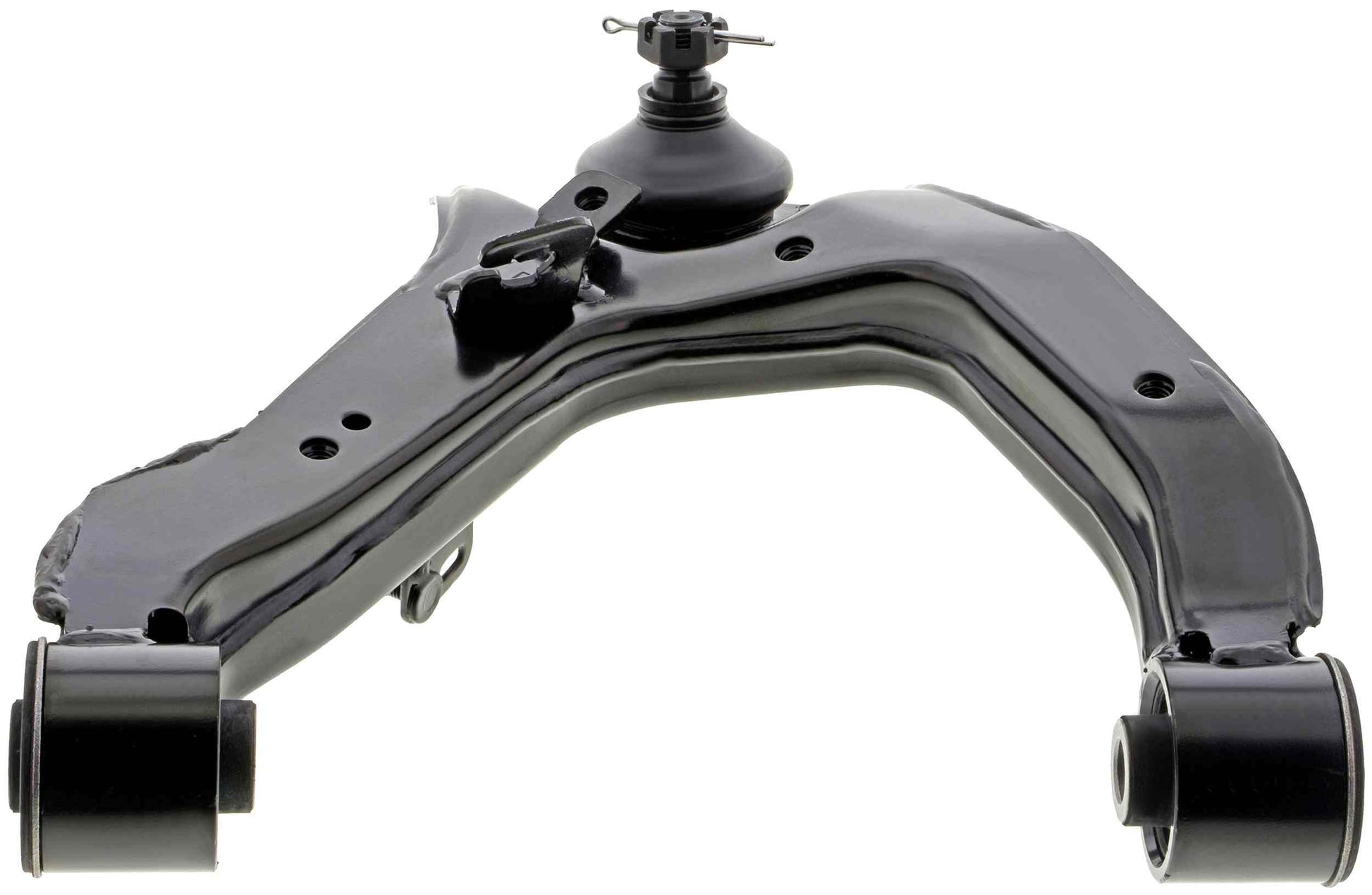 Angle View of Front Upper Left Suspension Control Arm and Ball Joint Assembly MEVOTECH CMS80155