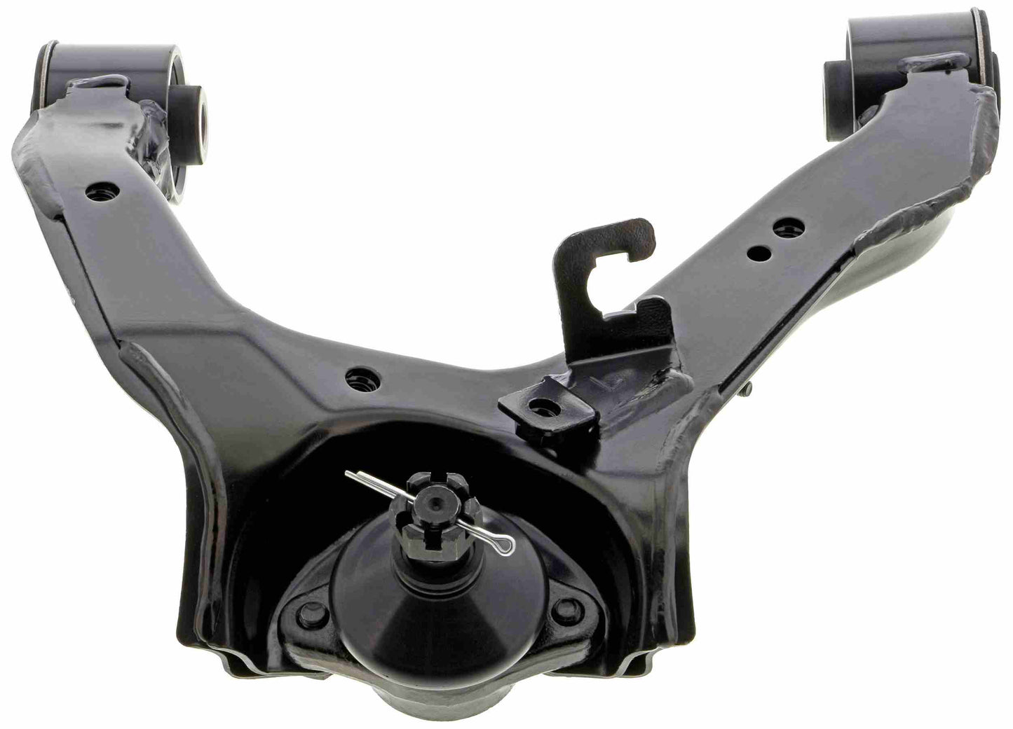 Front View of Front Upper Left Suspension Control Arm and Ball Joint Assembly MEVOTECH CMS80155