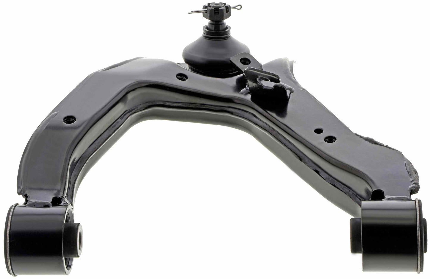 Angle View of Front Upper Right Suspension Control Arm and Ball Joint Assembly MEVOTECH CMS80156