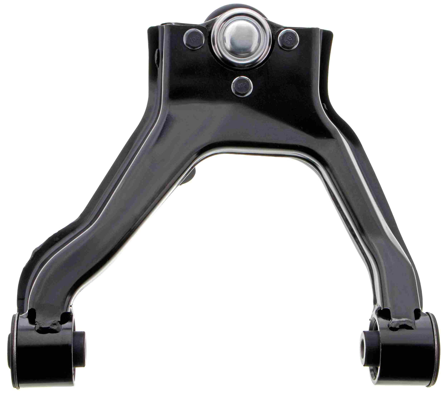 Back View of Front Upper Right Suspension Control Arm and Ball Joint Assembly MEVOTECH CMS80156