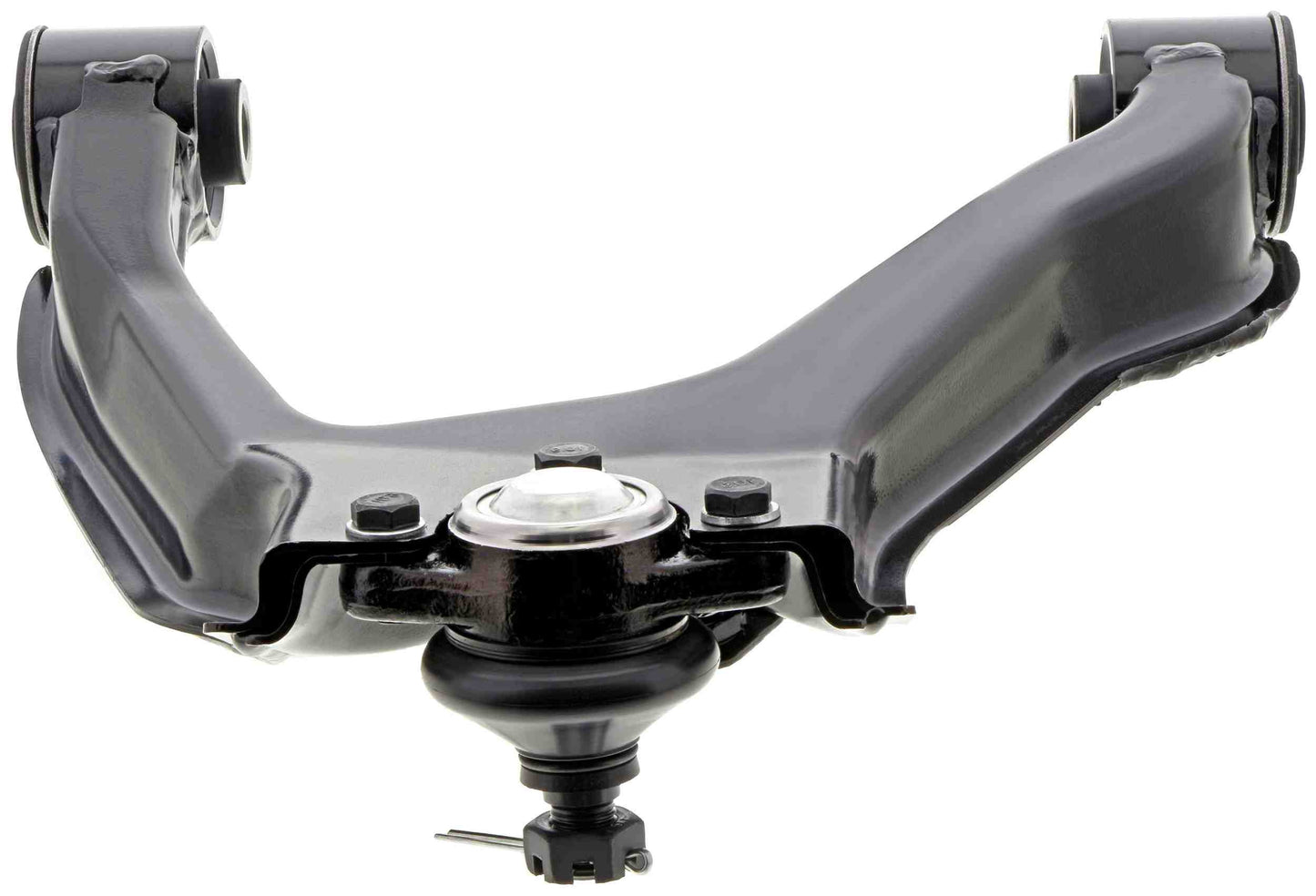 Bottom View of Front Upper Right Suspension Control Arm and Ball Joint Assembly MEVOTECH CMS80156