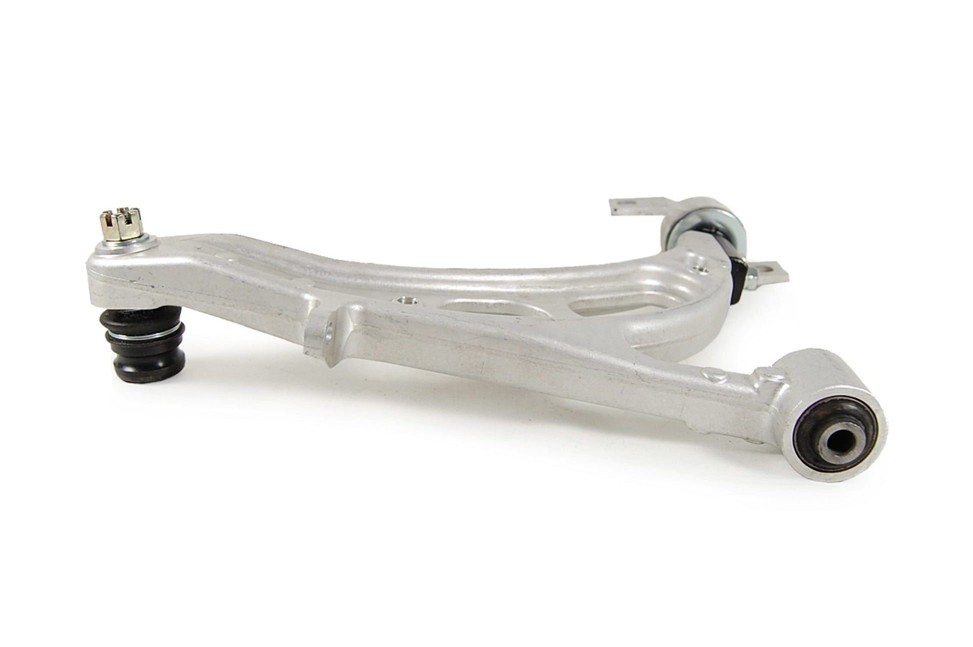 Side View of Front Left Suspension Control Arm and Ball Joint Assembly MEVOTECH CMS80166