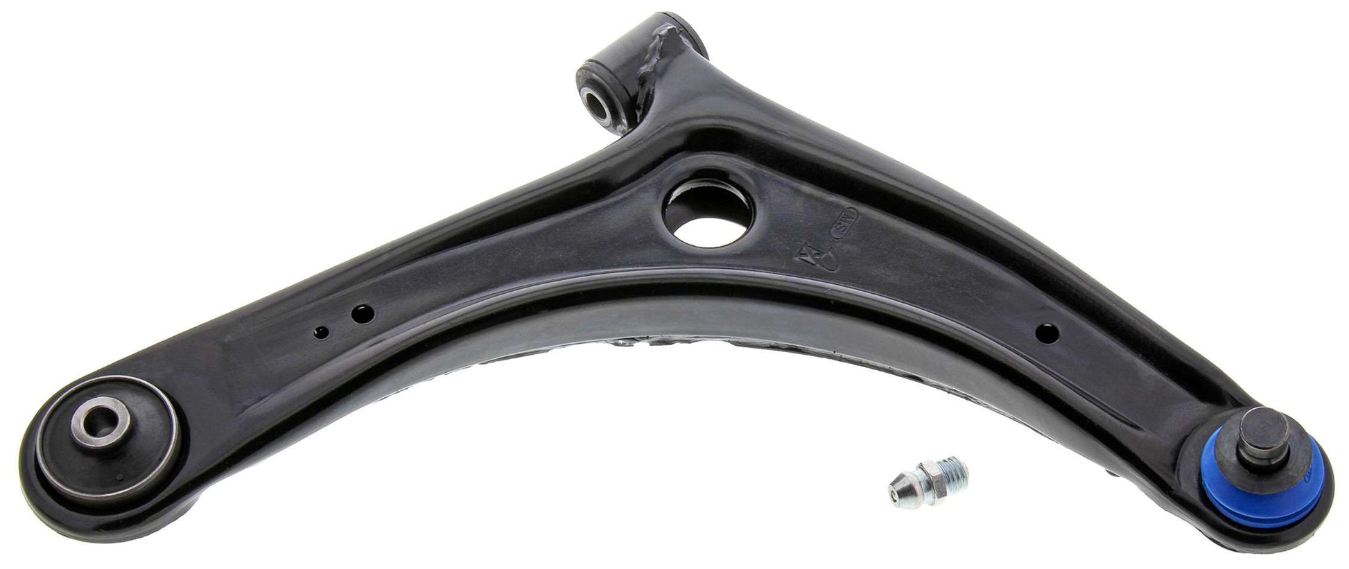 Front View of Front Right Suspension Control Arm and Ball Joint Assembly MEVOTECH CMS80171