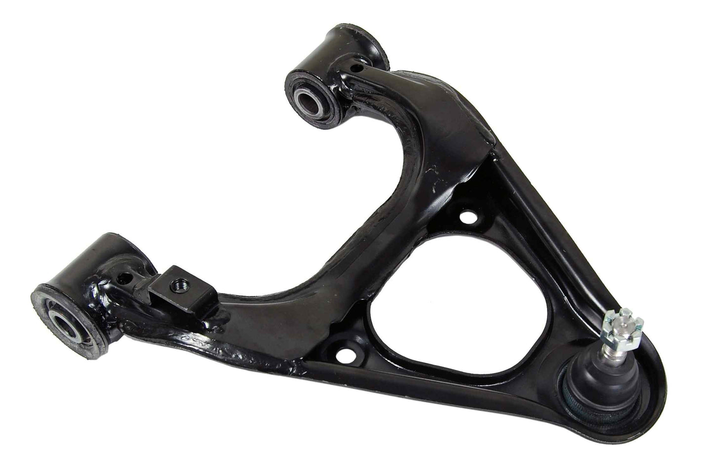 Front View of Front Upper Right Suspension Control Arm and Ball Joint Assembly MEVOTECH CMS80175