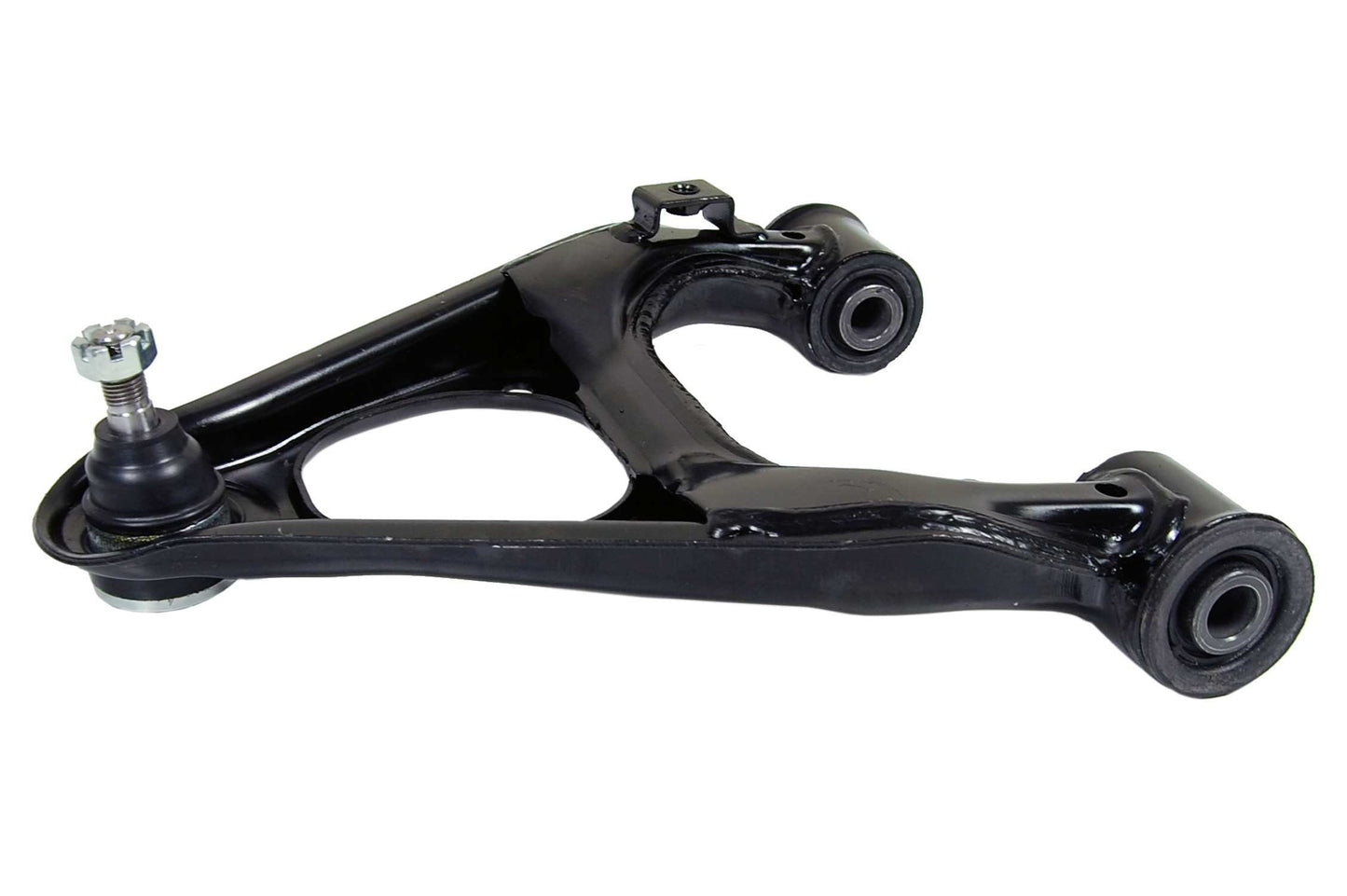 Side View of Front Upper Right Suspension Control Arm and Ball Joint Assembly MEVOTECH CMS80175