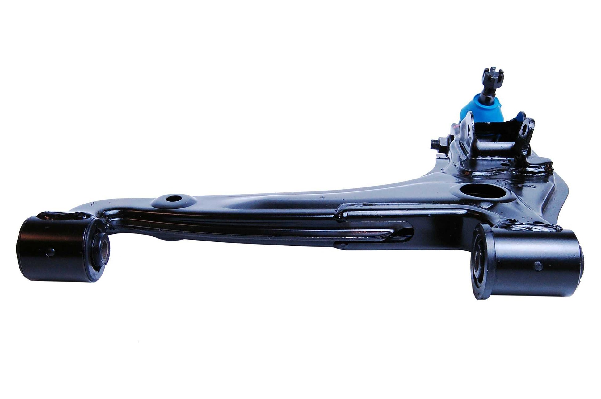 Angle View of Front Left Suspension Control Arm and Ball Joint Assembly MEVOTECH CMS80176