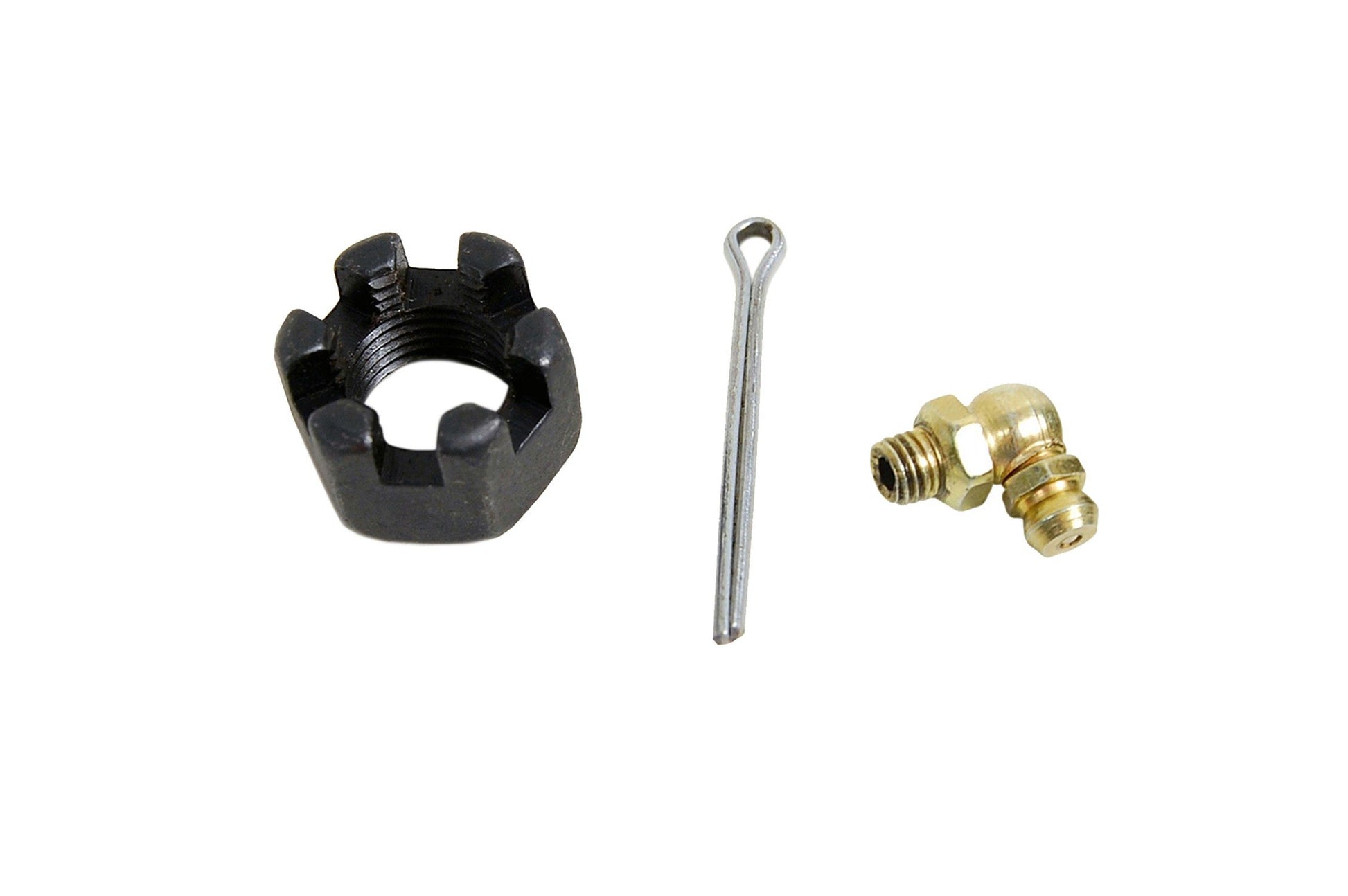 Hardware View of Front Left Suspension Control Arm and Ball Joint Assembly MEVOTECH CMS80176