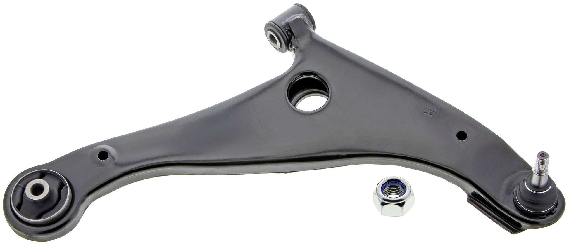 Front View of Front Right Suspension Control Arm and Ball Joint Assembly MEVOTECH CMS80196