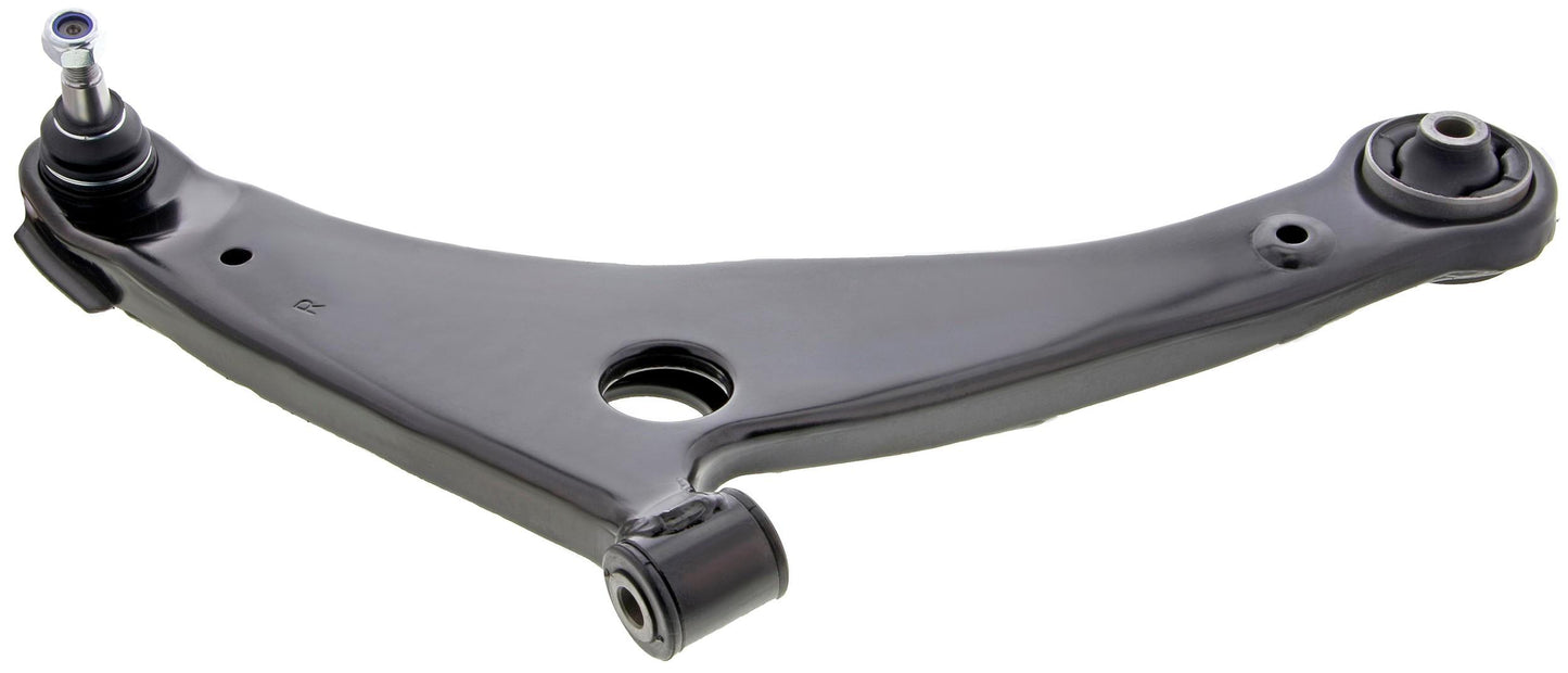 Side View of Front Right Suspension Control Arm and Ball Joint Assembly MEVOTECH CMS80196