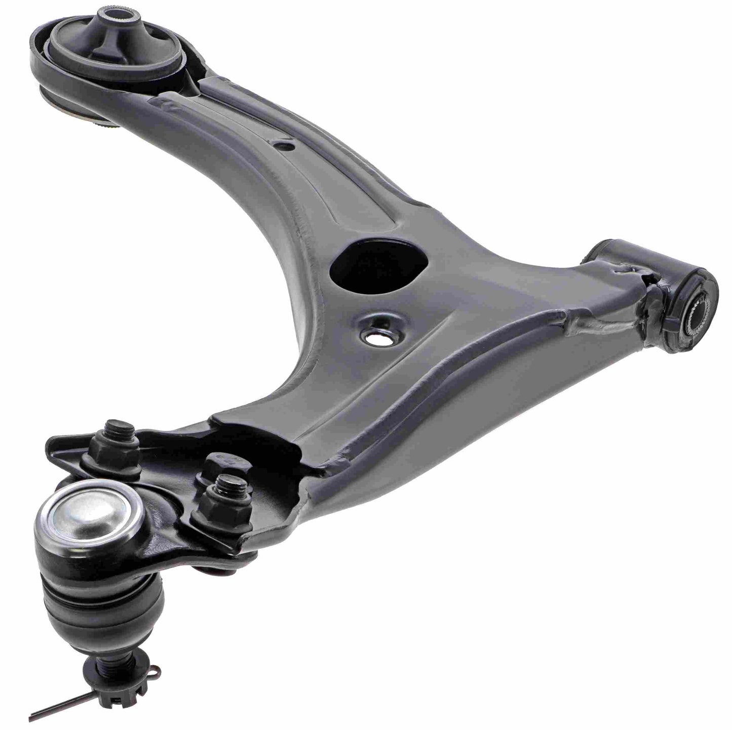 Back View of Front Left Suspension Control Arm and Ball Joint Assembly MEVOTECH CMS861000