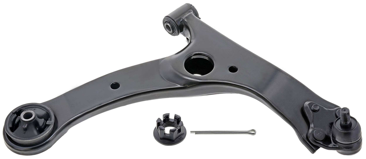 Front View of Front Right Suspension Control Arm and Ball Joint Assembly MEVOTECH CMS861001