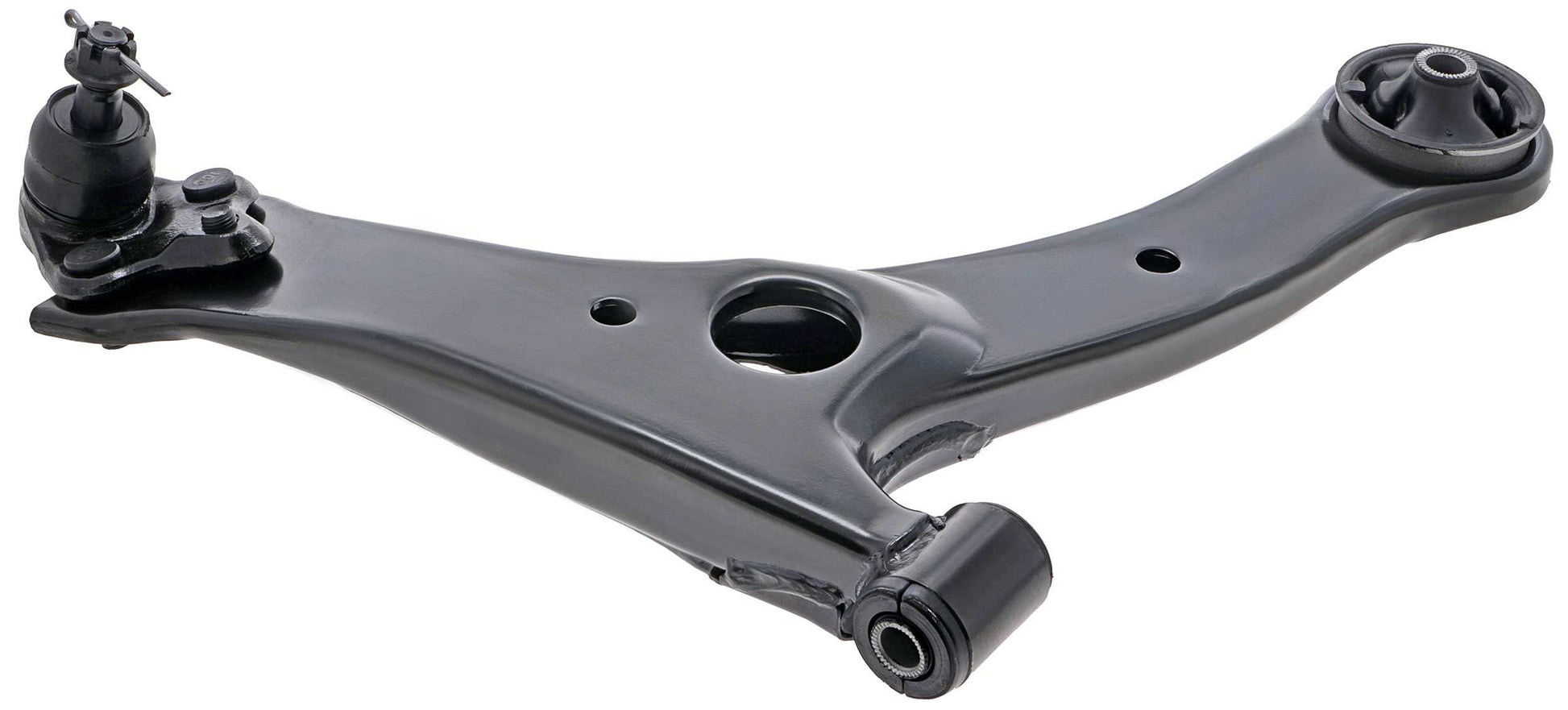 Side View of Front Right Suspension Control Arm and Ball Joint Assembly MEVOTECH CMS861001