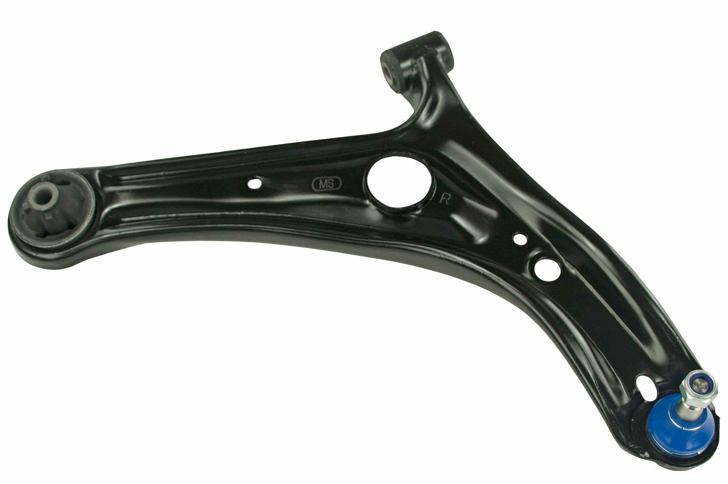 Front View of Front Right Suspension Control Arm and Ball Joint Assembly MEVOTECH CMS86101