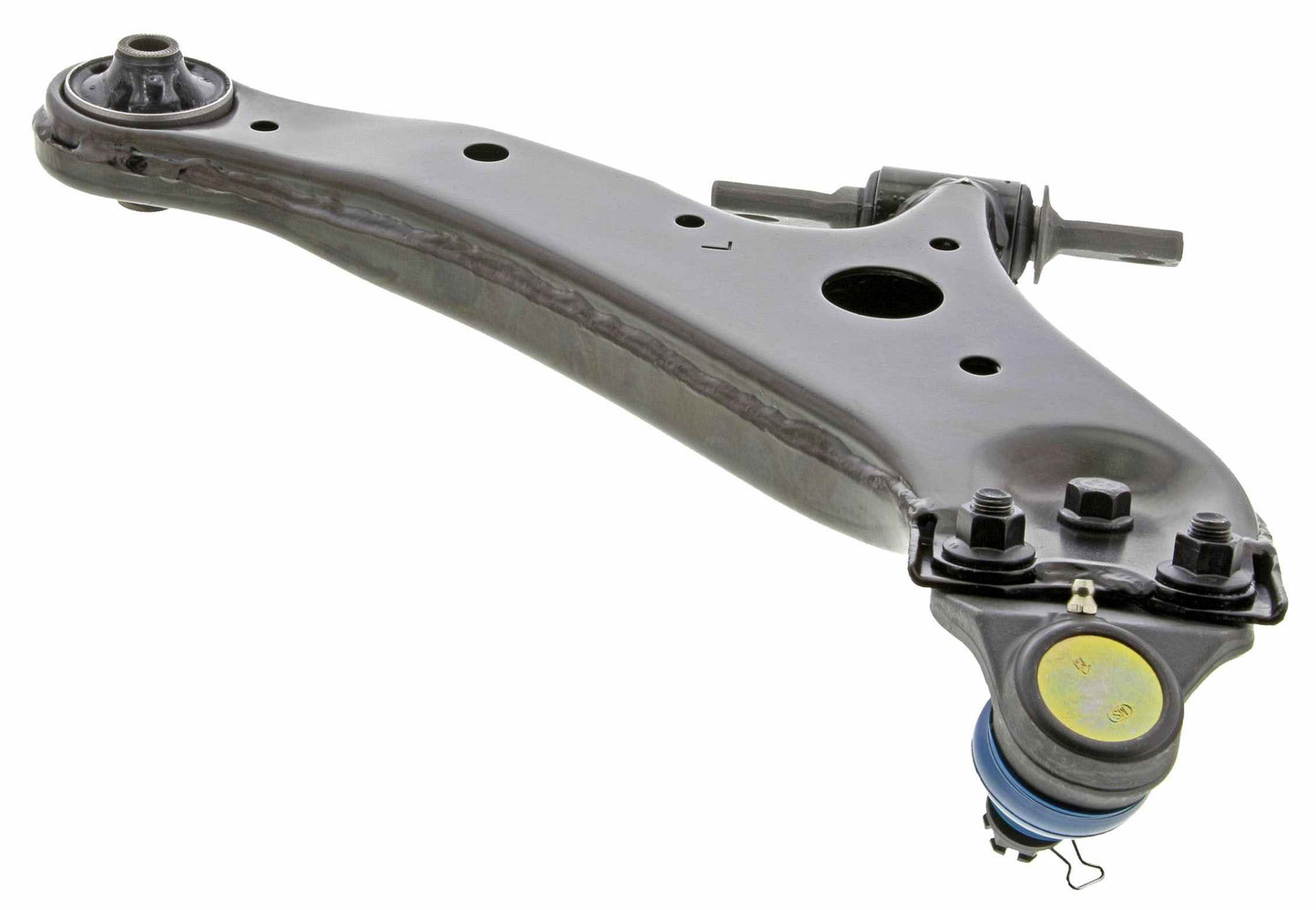 Bottom View of Front Left Suspension Control Arm and Ball Joint Assembly MEVOTECH CMS861028