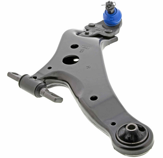 Angle View of Front Right Suspension Control Arm and Ball Joint Assembly MEVOTECH CMS861029