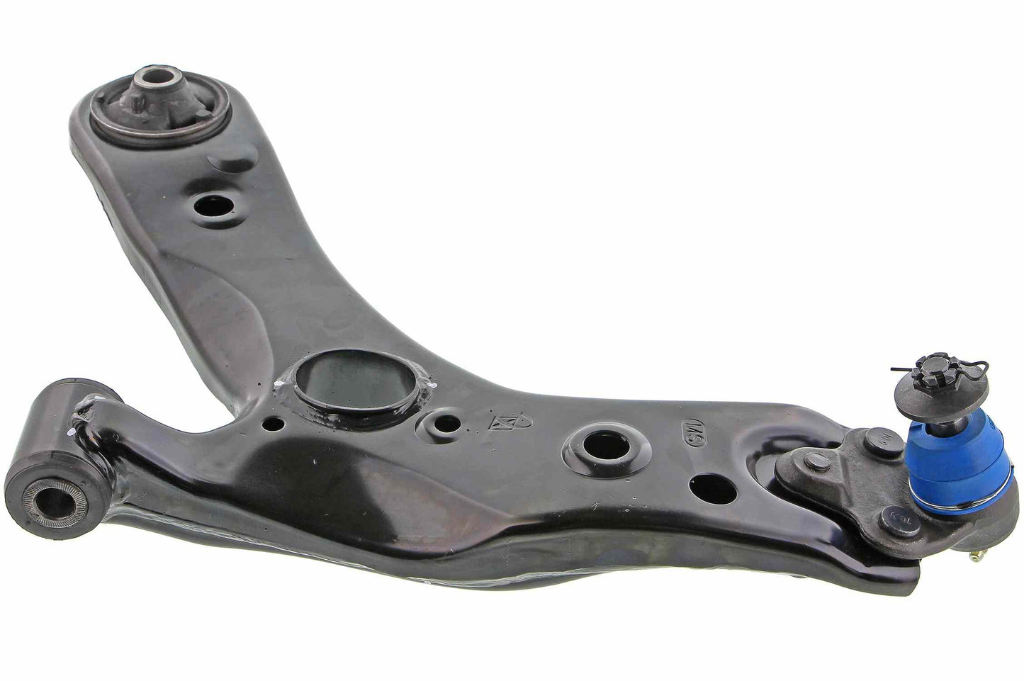 Side View of Front Left Suspension Control Arm and Ball Joint Assembly MEVOTECH CMS861030