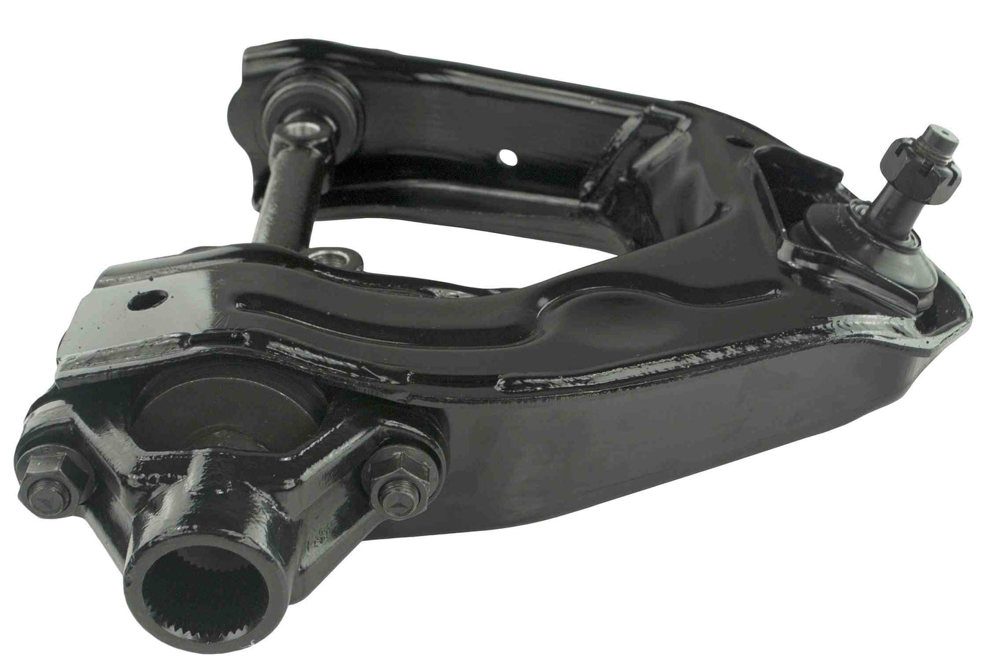 Side View of Front Upper Left Suspension Control Arm and Ball Joint Assembly MEVOTECH CMS861032