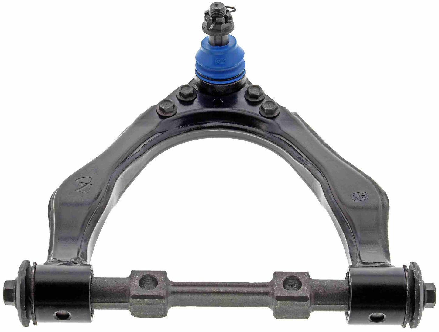 Front View of Front Upper Left Suspension Control Arm and Ball Joint Assembly MEVOTECH CMS861034