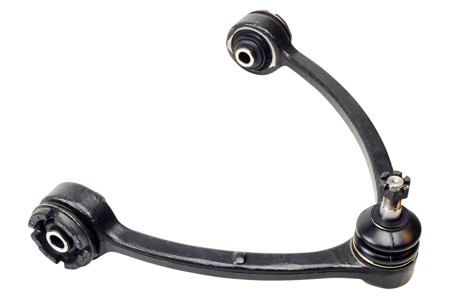 Front View of Front Upper Left Suspension Control Arm and Ball Joint Assembly MEVOTECH CMS86107