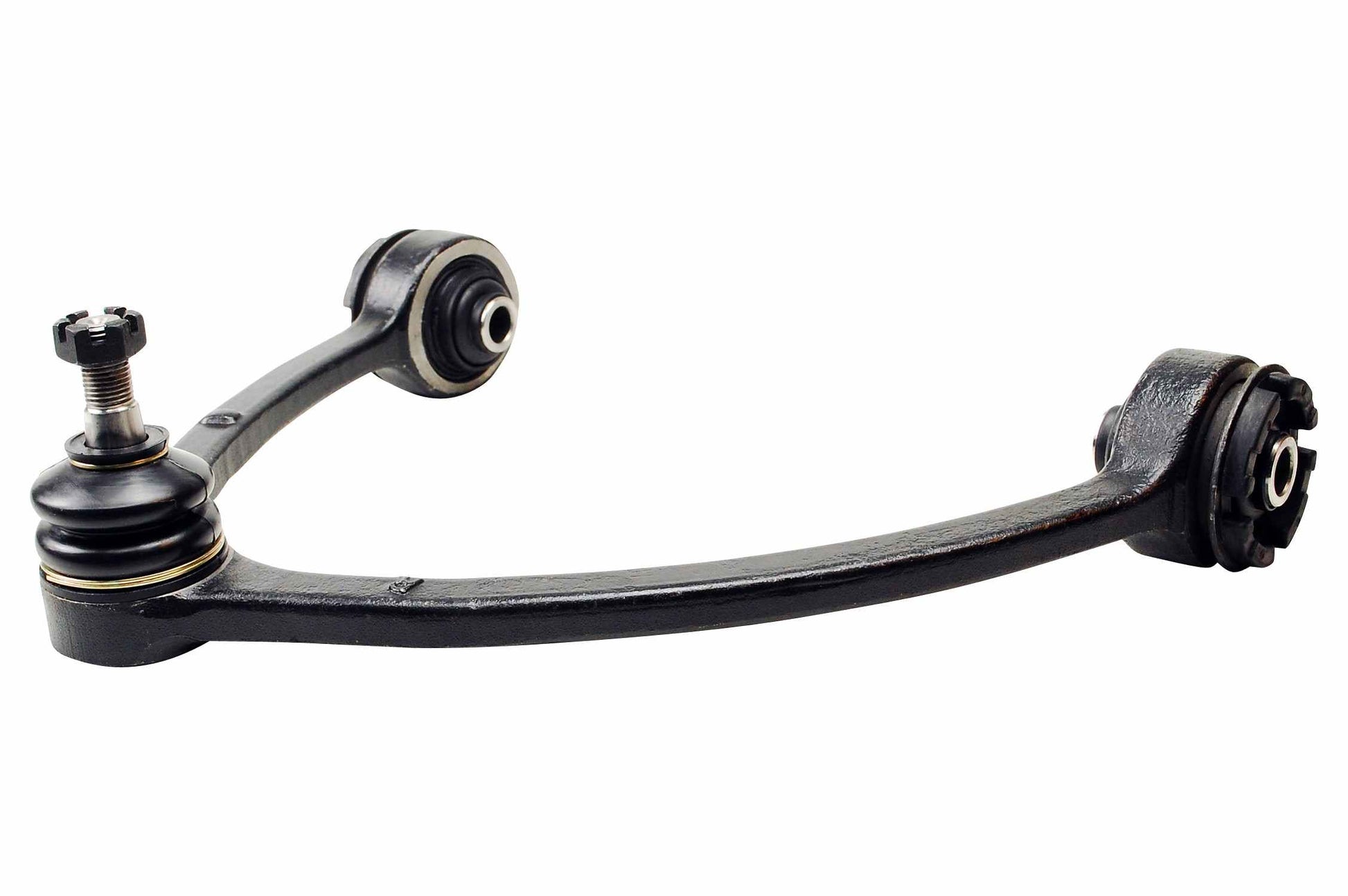 Side View of Front Upper Left Suspension Control Arm and Ball Joint Assembly MEVOTECH CMS86107