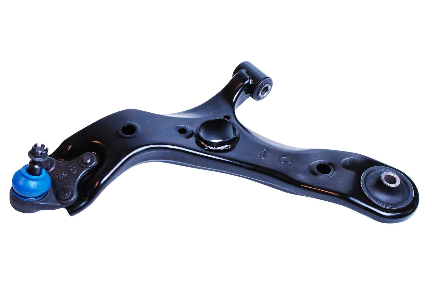 Front View of Front Left Suspension Control Arm and Ball Joint Assembly MEVOTECH CMS861113