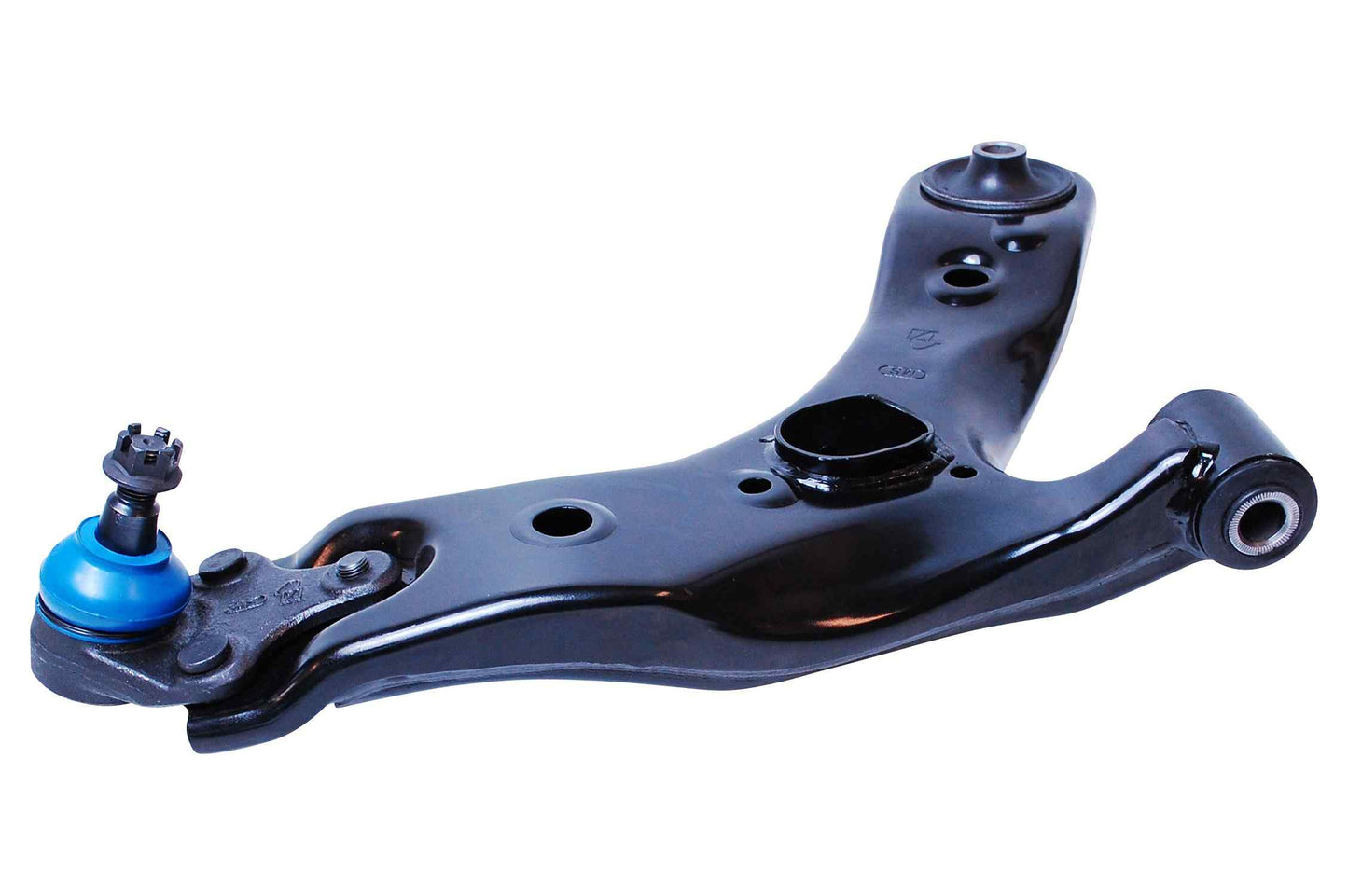 Side View of Front Right Suspension Control Arm and Ball Joint Assembly MEVOTECH CMS861114