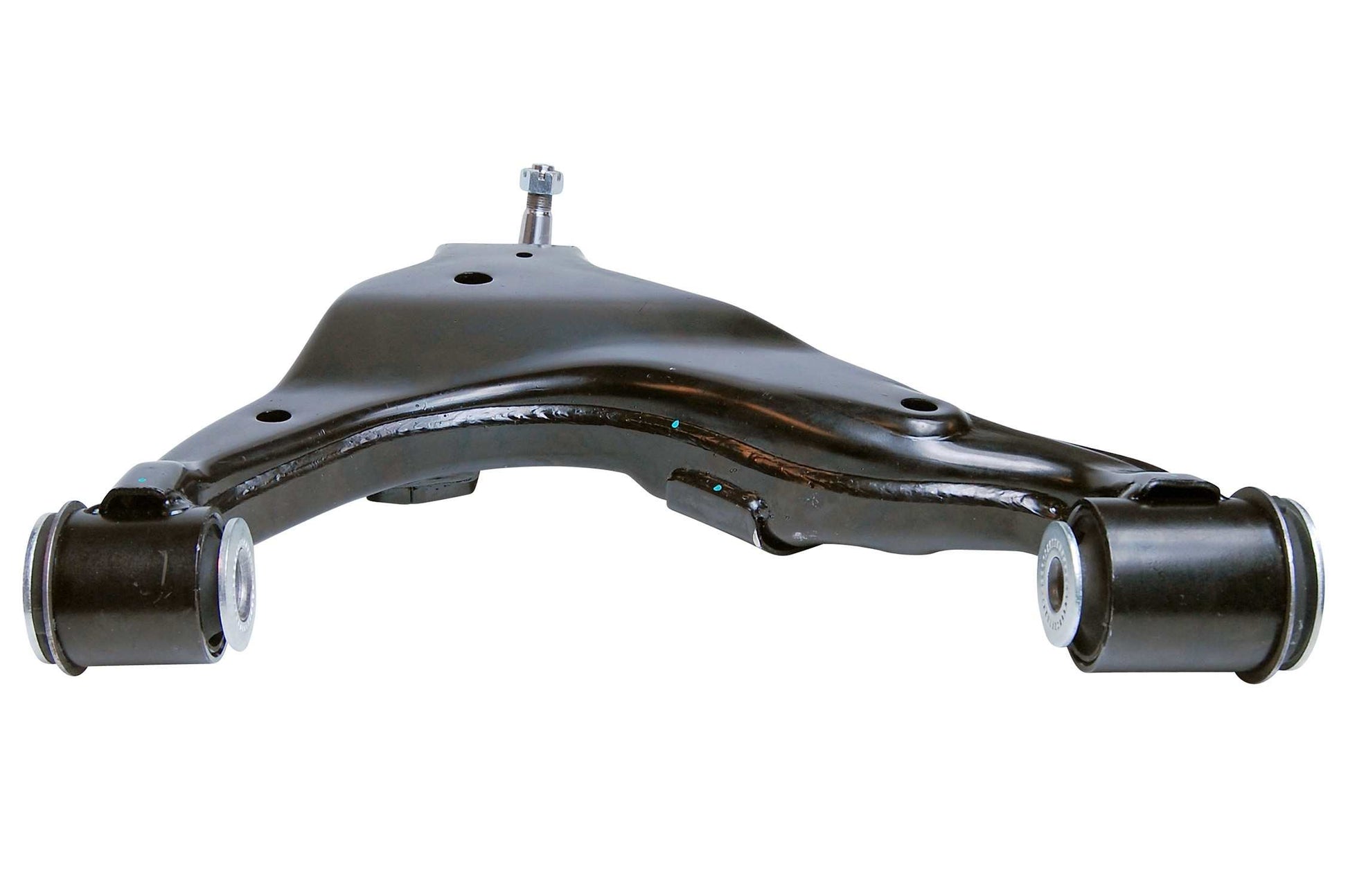 Angle View of Front Left Suspension Control Arm and Ball Joint Assembly MEVOTECH CMS86112