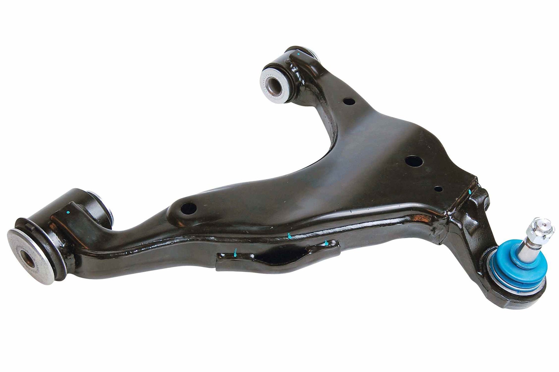 Front View of Front Left Suspension Control Arm and Ball Joint Assembly MEVOTECH CMS86112