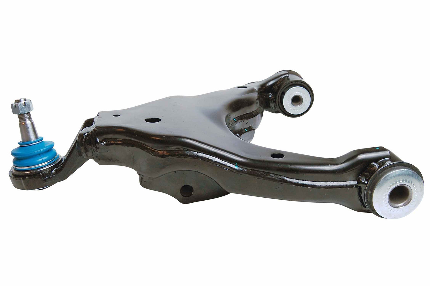 Side View of Front Left Suspension Control Arm and Ball Joint Assembly MEVOTECH CMS86112