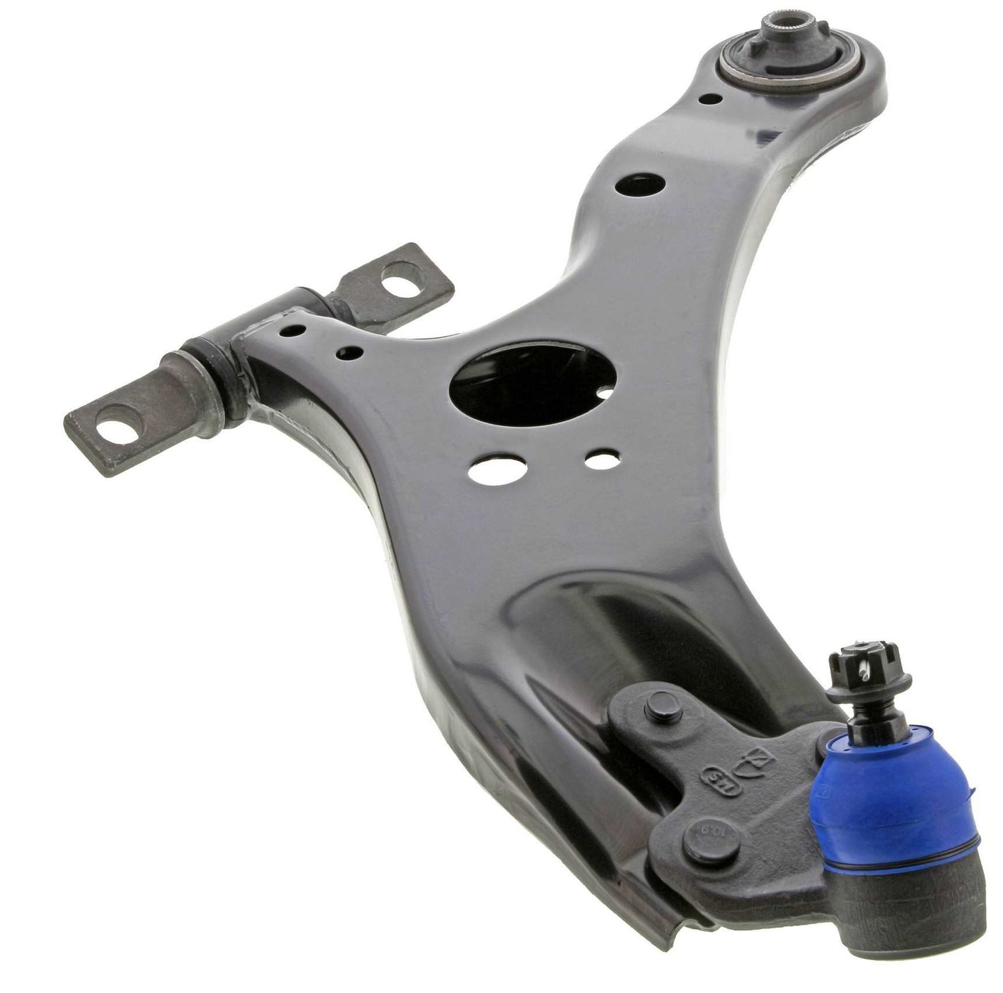 Side View of Front Left Suspension Control Arm and Ball Joint Assembly MEVOTECH CMS861130