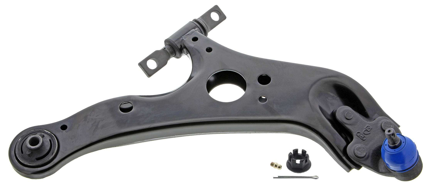 Front View of Front Right Suspension Control Arm and Ball Joint Assembly MEVOTECH CMS861131