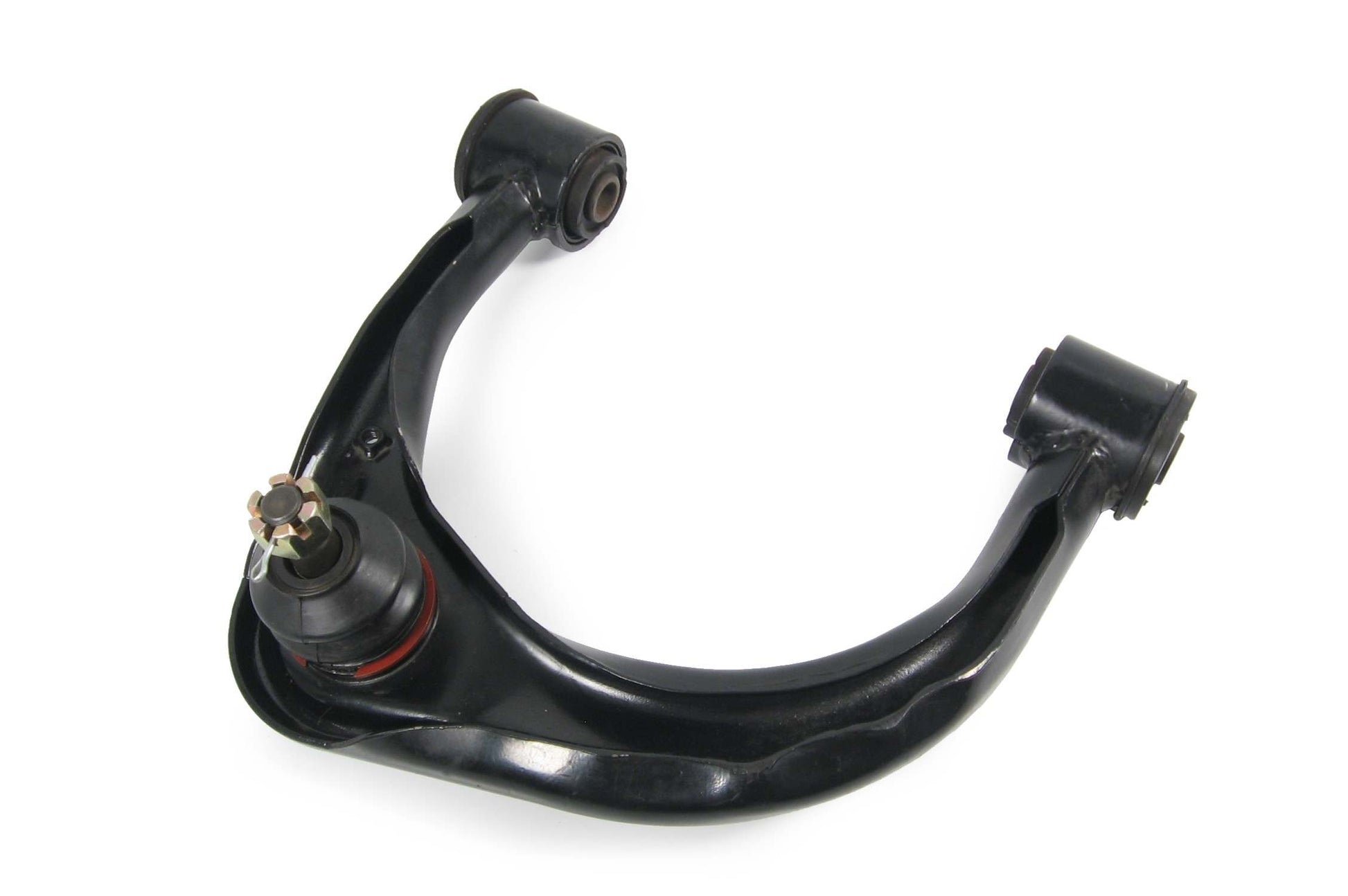 Front View of Front Upper Left Suspension Control Arm and Ball Joint Assembly MEVOTECH CMS86114