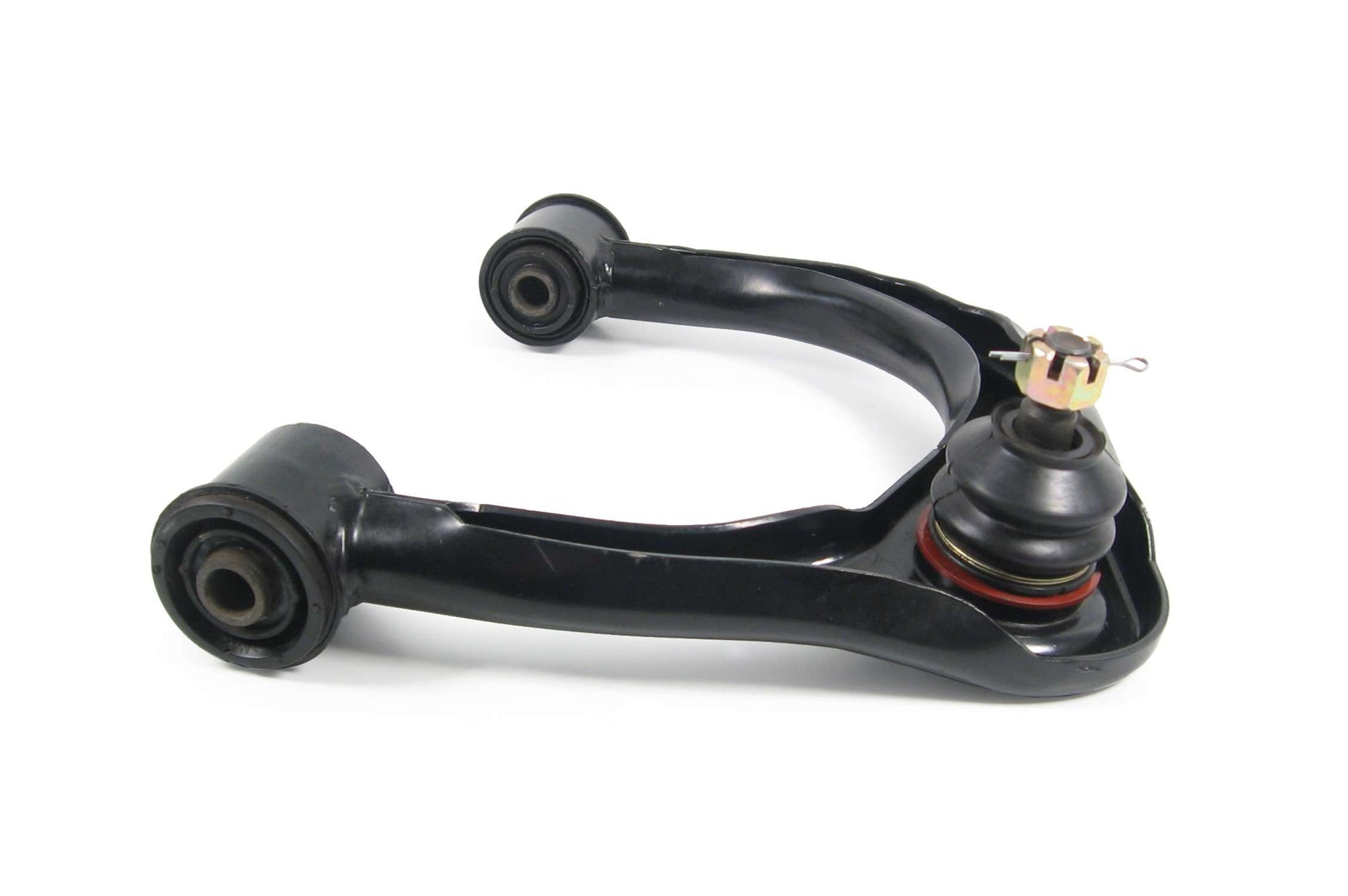 Side View of Front Upper Left Suspension Control Arm and Ball Joint Assembly MEVOTECH CMS86114