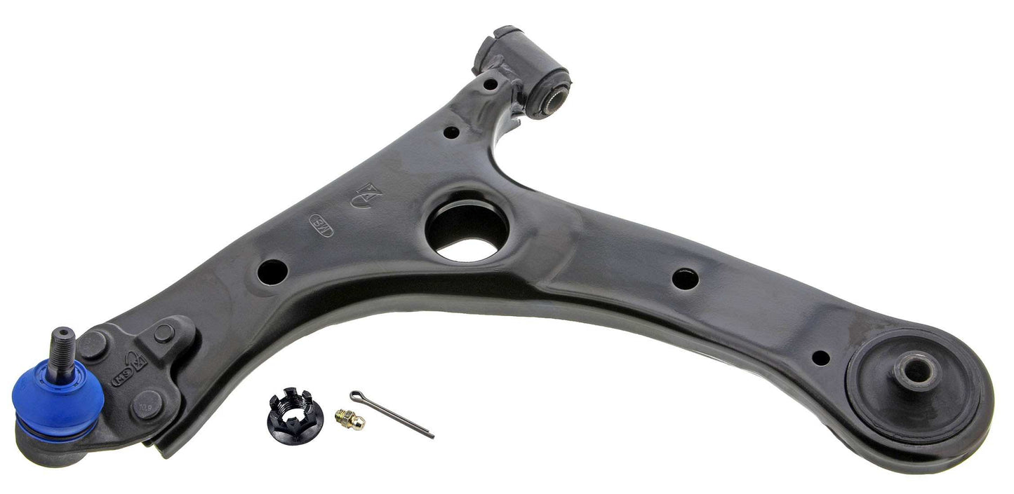 Front View of Front Left Suspension Control Arm and Ball Joint Assembly MEVOTECH CMS861155