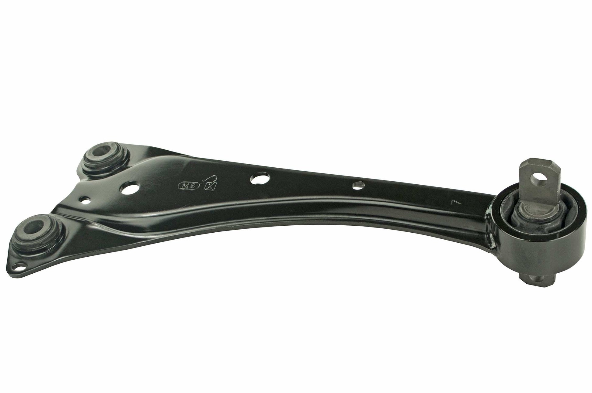 Back View of Rear Left Suspension Trailing Arm MEVOTECH CMS861251