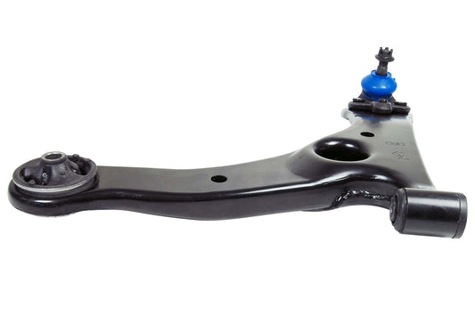 Angle View of Front Left Suspension Control Arm and Ball Joint Assembly MEVOTECH CMS86126