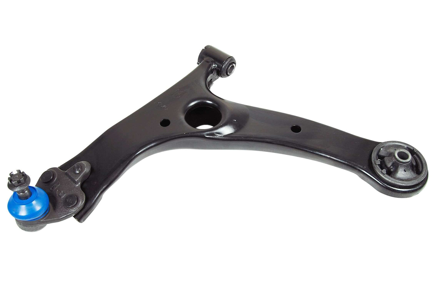 Front View of Front Left Suspension Control Arm and Ball Joint Assembly MEVOTECH CMS86126