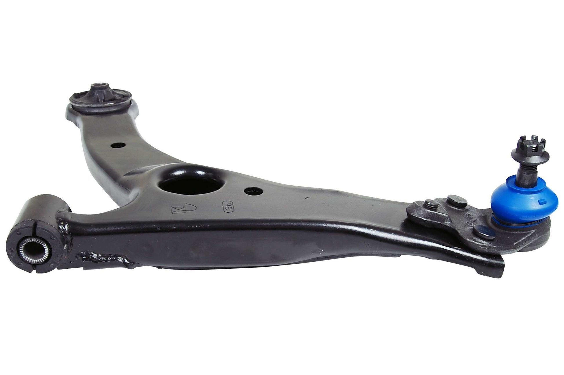 Side View of Front Left Suspension Control Arm and Ball Joint Assembly MEVOTECH CMS86126