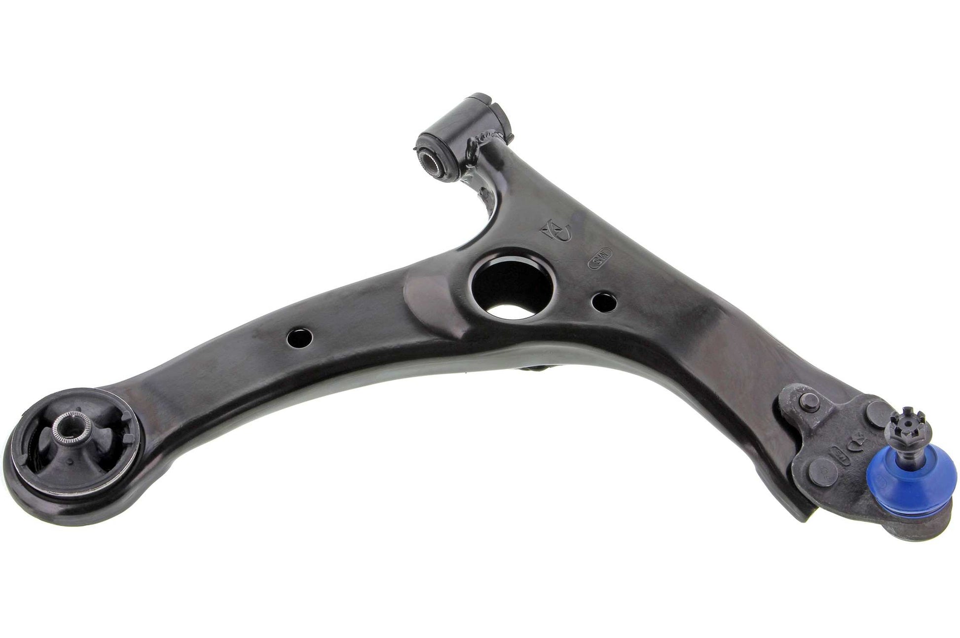 Front View of Front Right Suspension Control Arm and Ball Joint Assembly MEVOTECH CMS86127