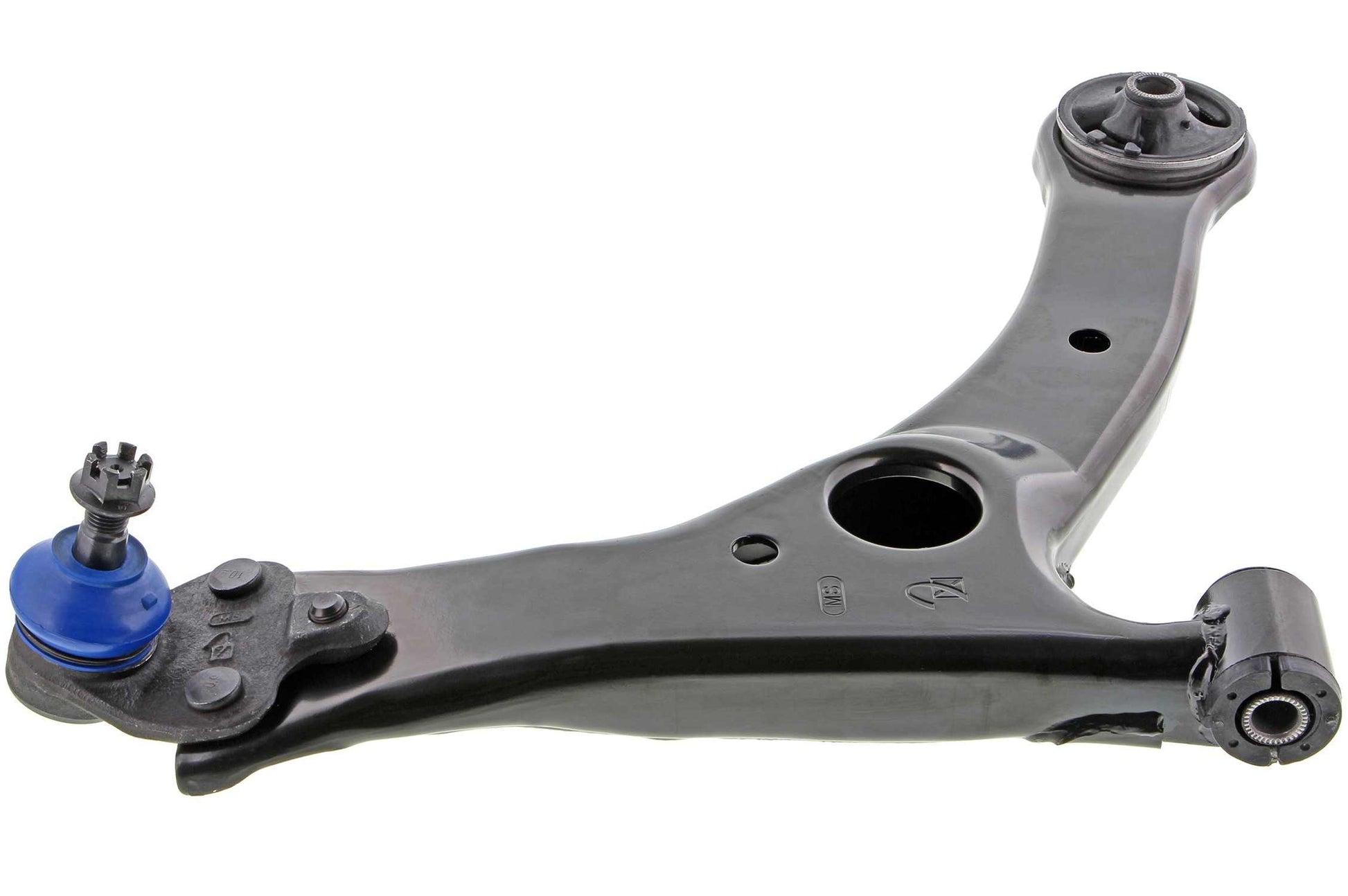 Side View of Front Right Suspension Control Arm and Ball Joint Assembly MEVOTECH CMS86127