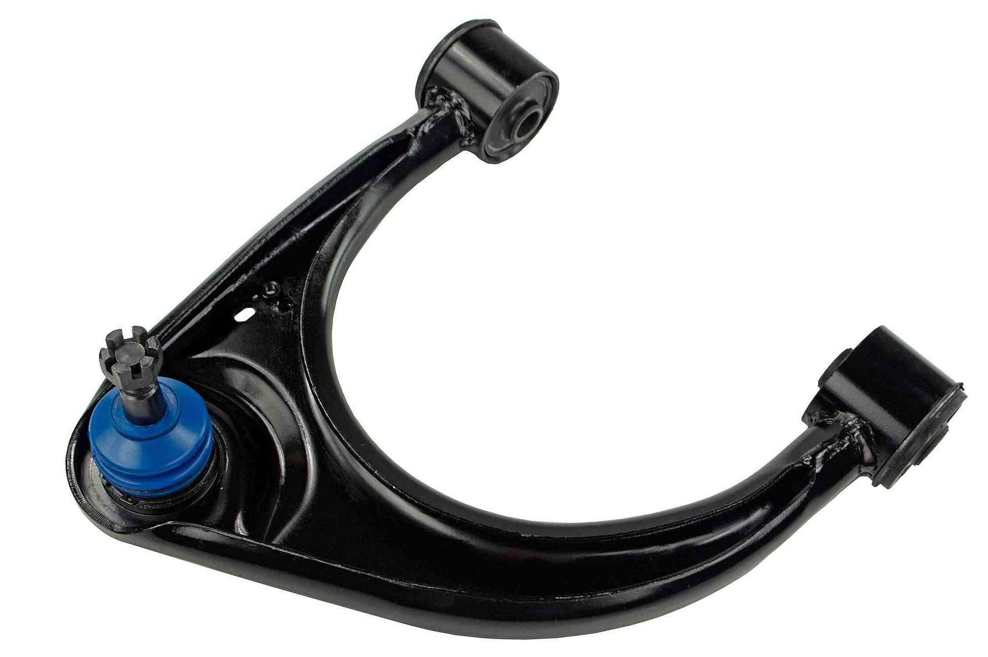 Front View of Front Upper Left Suspension Control Arm and Ball Joint Assembly MEVOTECH CMS86134