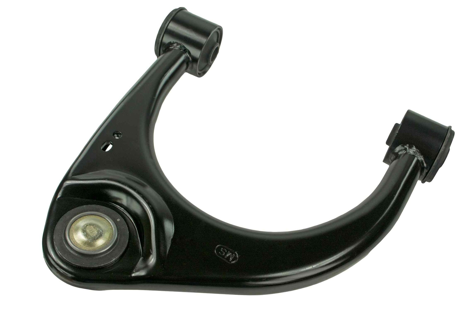 Back View of Front Upper Right Suspension Control Arm and Ball Joint Assembly MEVOTECH CMS86135